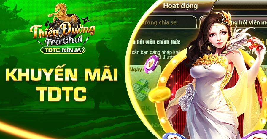 Top 10 khuyến mãi TDTC đang được áp dụng trên cổng game